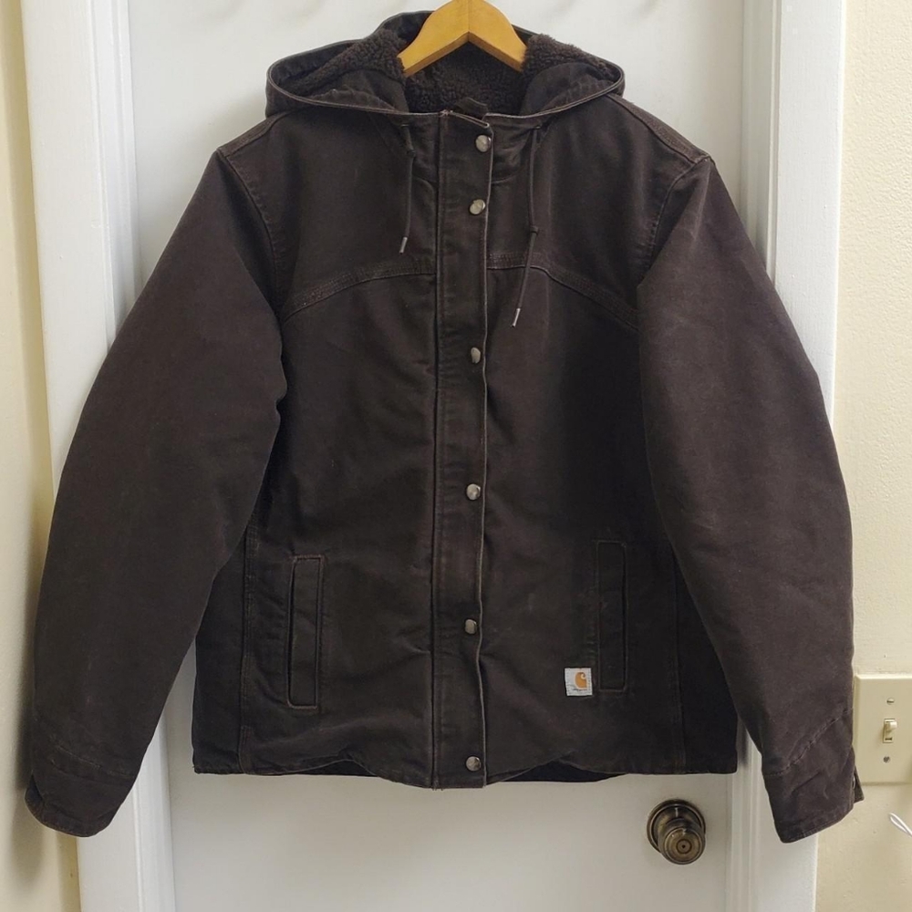 Carhartt Brown Hooded Jacket